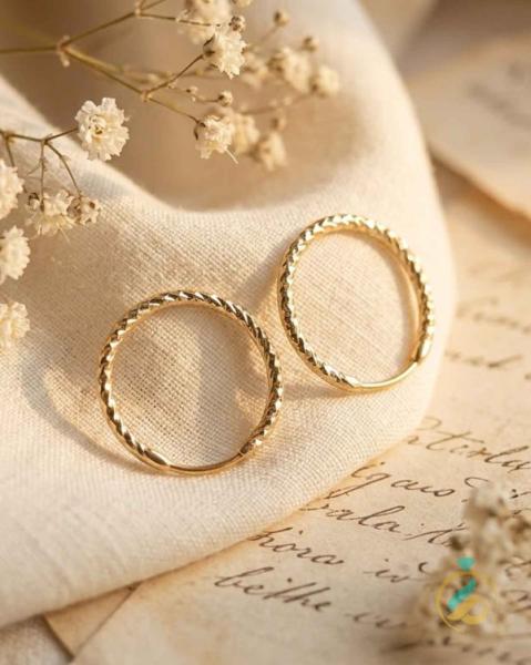 گوشواره حلقه ای تراش
